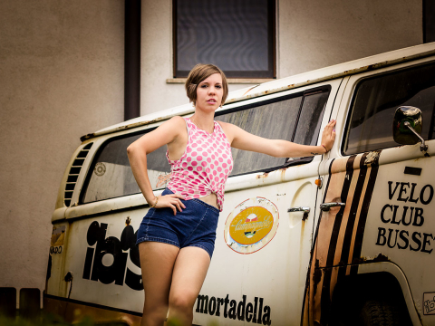 Model beim Streetracer Treffen 2015