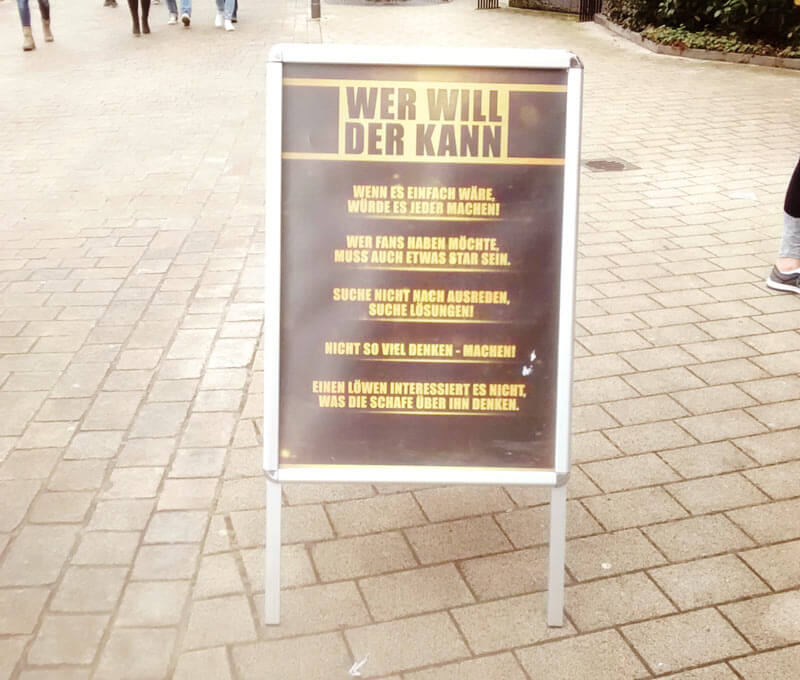 Wer will der kann