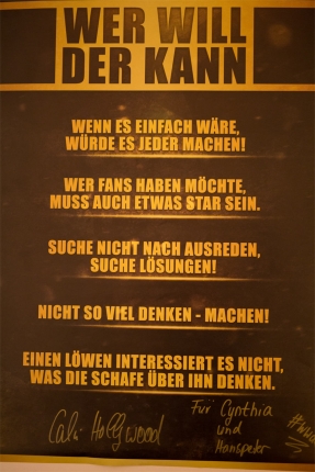 Wer will der kann!